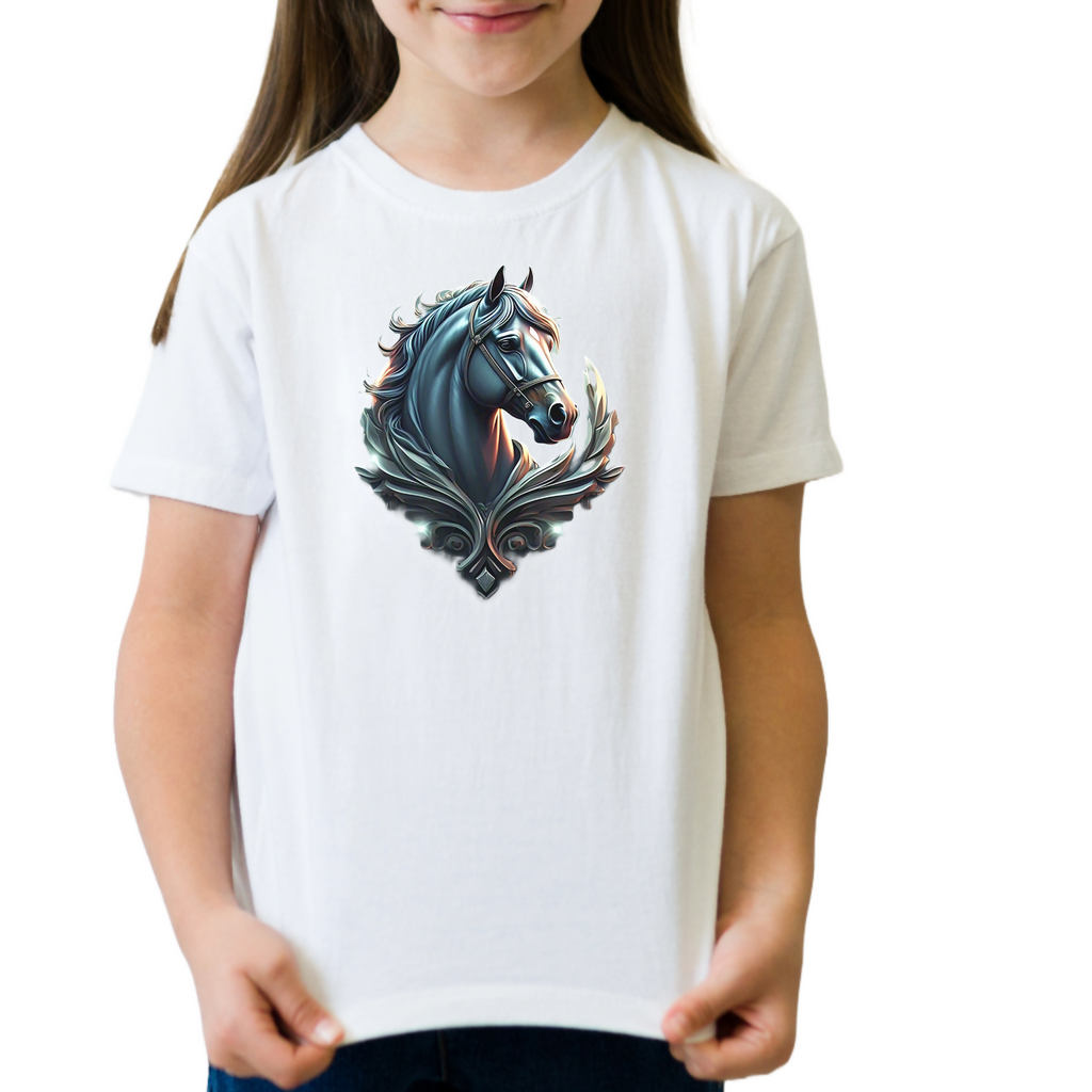 Horse Tales 10 - Kids T-Shirt (ArtzyAi)