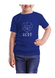 Kids blue t-shirt-The Hero shop kids