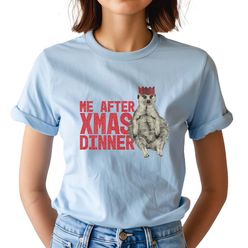 Minki Me After Xmas Dinner - Unisex T-shirt Adults & Kids T-shirts (Ruben Namibia)