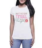Merry Christmas T-shirts | Tinsel Tangle (Ladies)
