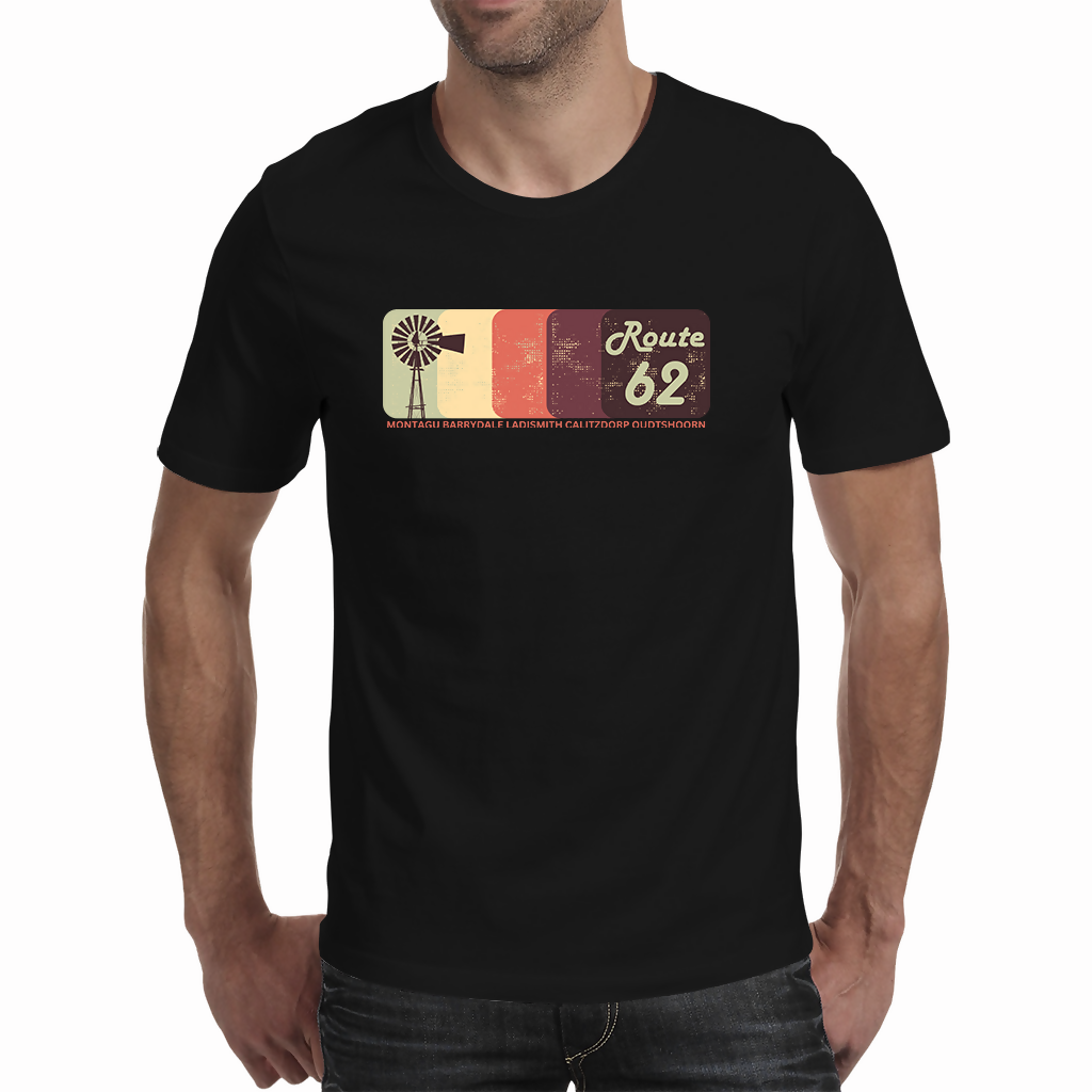 Retro R 62 Windmill - Men's T - Shirt ( Route 62 T'S )