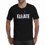 ELEVATE-Mens Black T-shirt (Moretega)