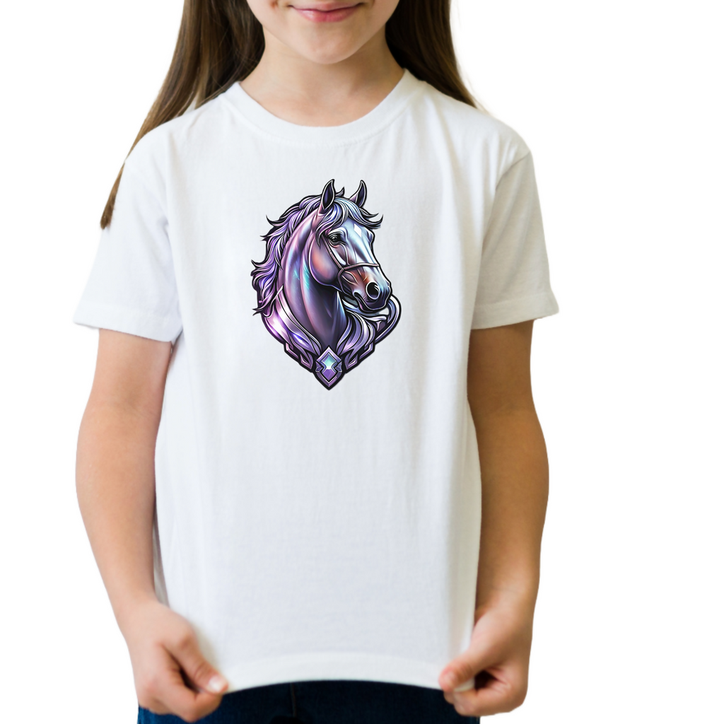 Hoofbeats 20 -- Kids T-Shirt (ArtzyAi)