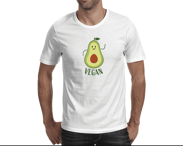 Vegan Avocado Happiness (Men's T-shirt)
