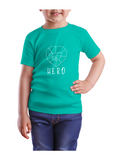 Kids turqouise t-shirt-The Hero shop kids