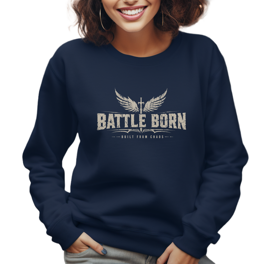 Battle Born Built from chaos - Unisex Sweatshirt - (MidNiteFB)