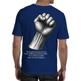 MmushoMothata (with a back fist) - Men's T-shirts (MmushoMothata Online Store) F&B