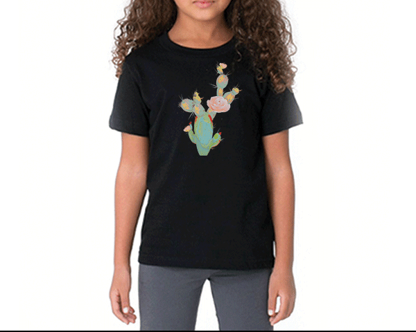 Watercolor Flowering Cactus (Kids)