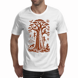 Monkeys in African Baobab - Men's T-shirt (23 AC)
