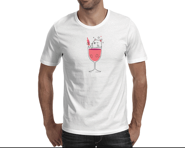 Wine and Whiskers (Men's T-shirt)