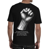 MmushoMothata (with a back fist) - Men's T-shirts (MmushoMothata Online Store) F&B