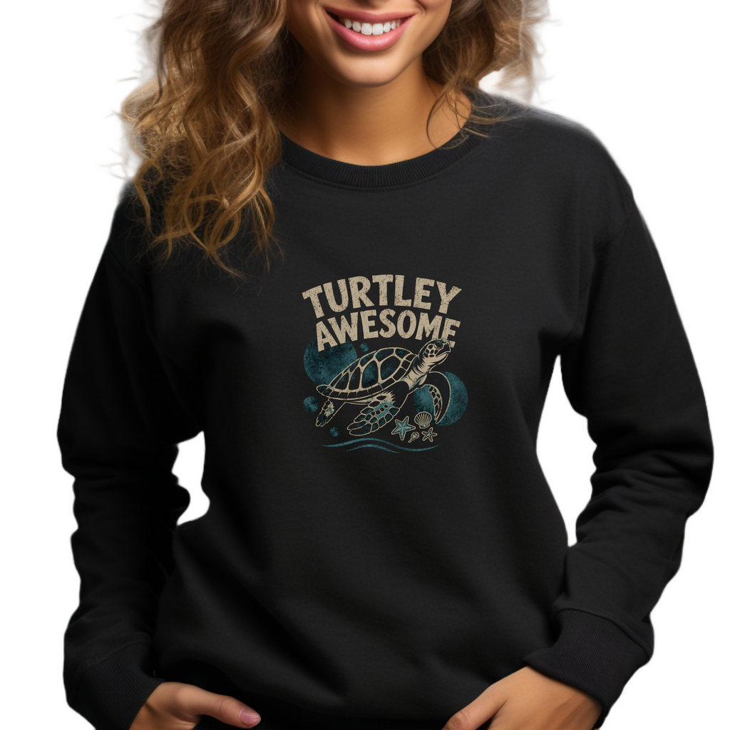 Turtley Awesome - Unisex Sweatshirt -(MidNiteFB)