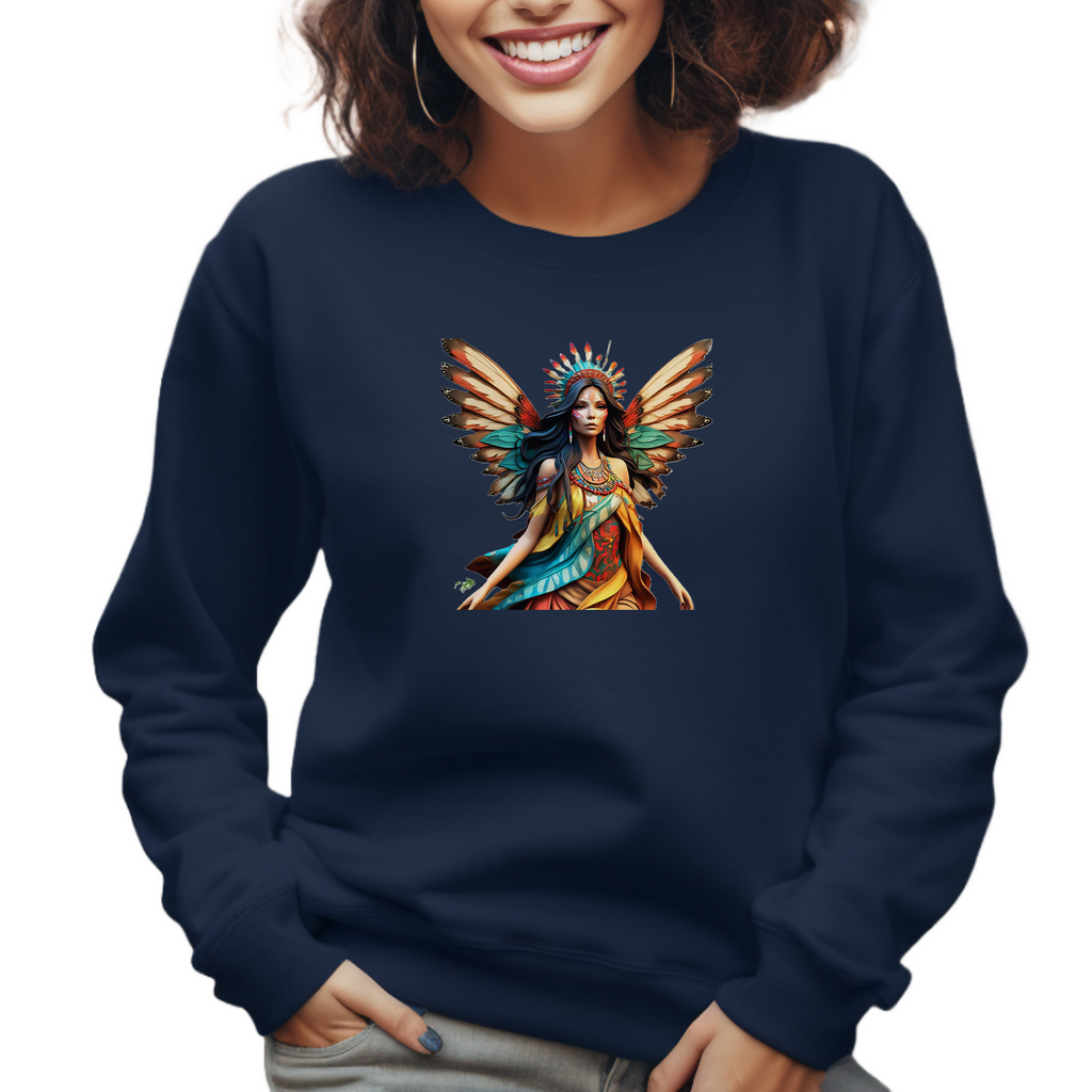 Whispering Wings 16- Unisex Sweater (ArtzyAi)