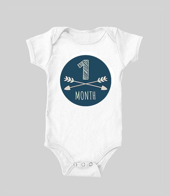 Tribal Baby Monthly Onesies  (baby onesie)