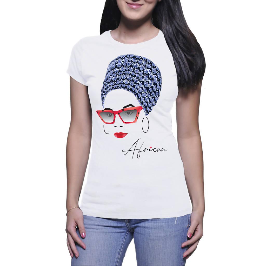 MoAfrika AfroQueen African A3 - Ladies T-shirt (PAGAwear)