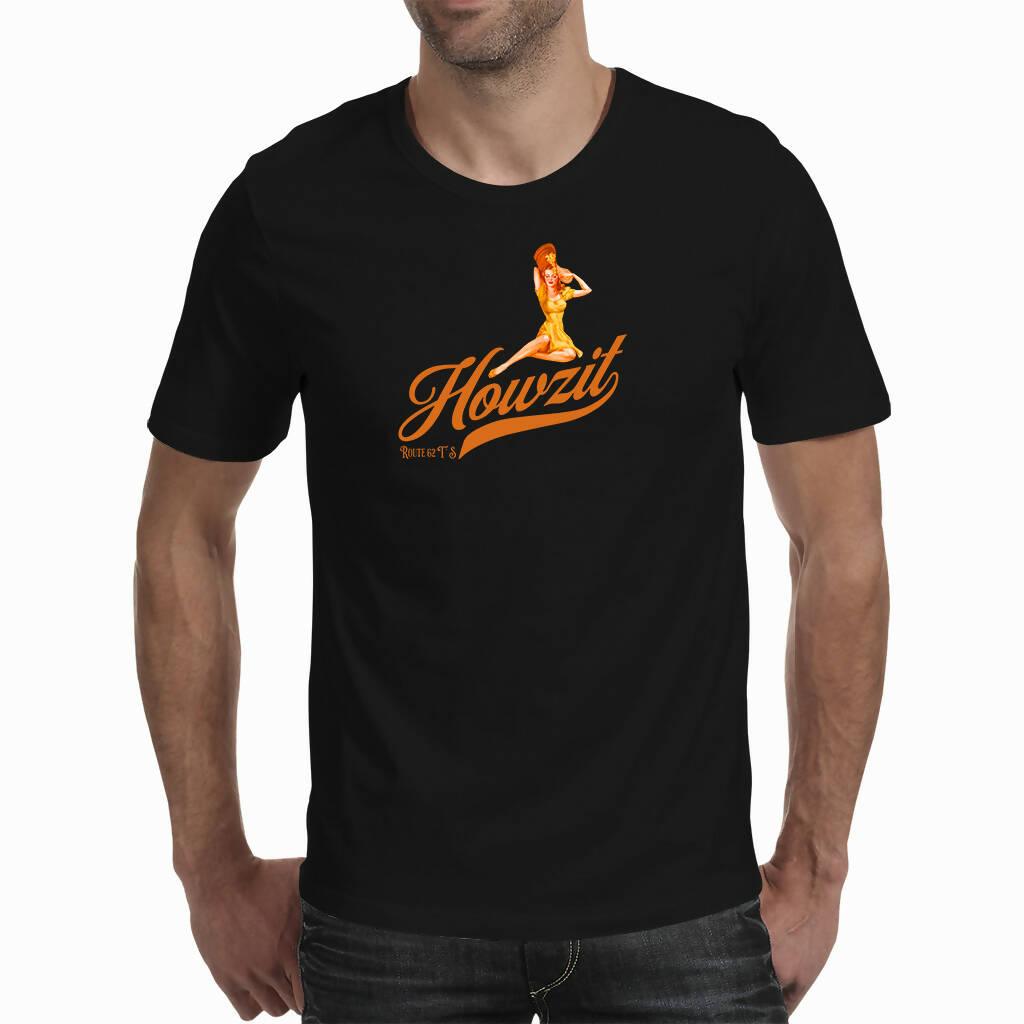 Howzit , Vintage Pin - Up - Men's T - Shirt ( Route 62 T ' S )