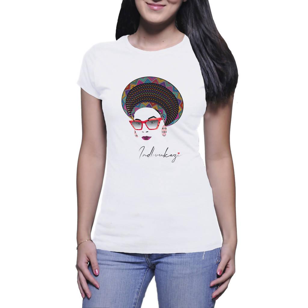 UmAfrika AfroQueen Indlovukazi A4 - Ladies T-shirt (PAGAwear)