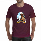 Dog Pose - Men's T-Shirt (Sparkles)