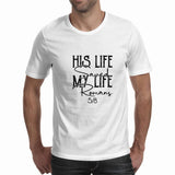 His life saved my life Men's T-Shirt (Sparkles)