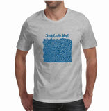 Blue Jackal - Mens T-Shirt (Jackal and the Wind)