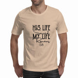 His life saved my life Men's T-Shirt (Sparkles)