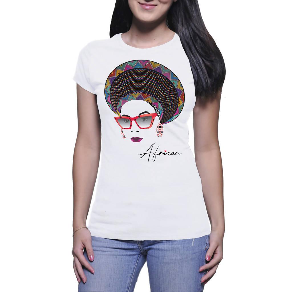 UmAfrika AfroQueen African A3 - Ladies T-shirt (PAGAwear)