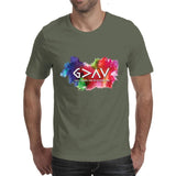 God is Greater than the Highs and Lows - Men’s T-shirt (Everbloom)