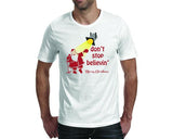 Funny Christmas Tshirts | Don't Stop Believing (Men)