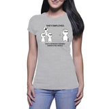 She's employed - light colors - Women's T-shirts (Random'ish Visual Designs)