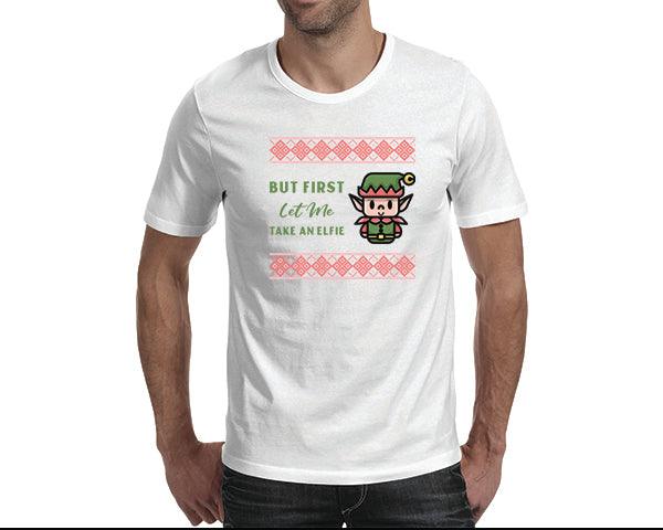 Funny Christmas Tshirts | Elf Selfie (Men)