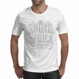 3D Chrome South Africa Vintage Artwork A4 - Men's T-shirt (PAGAwear)