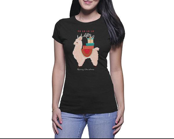 Merry Christmas Tees | Fa La La Llama (Ladies)