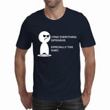 I find everything offensive - dark colors - Men's T-shirts (Random'ish Visual Designs)
