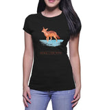 Jackal in Water - Womens T-Shirt (Jackal and the Wind)