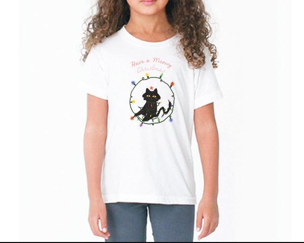 Funny Christmas Tees | Have a Meowy Christmas (Kids)