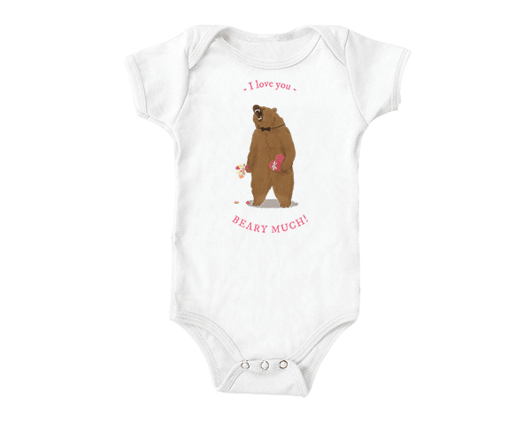I Love You Beary Much (baby onesies)