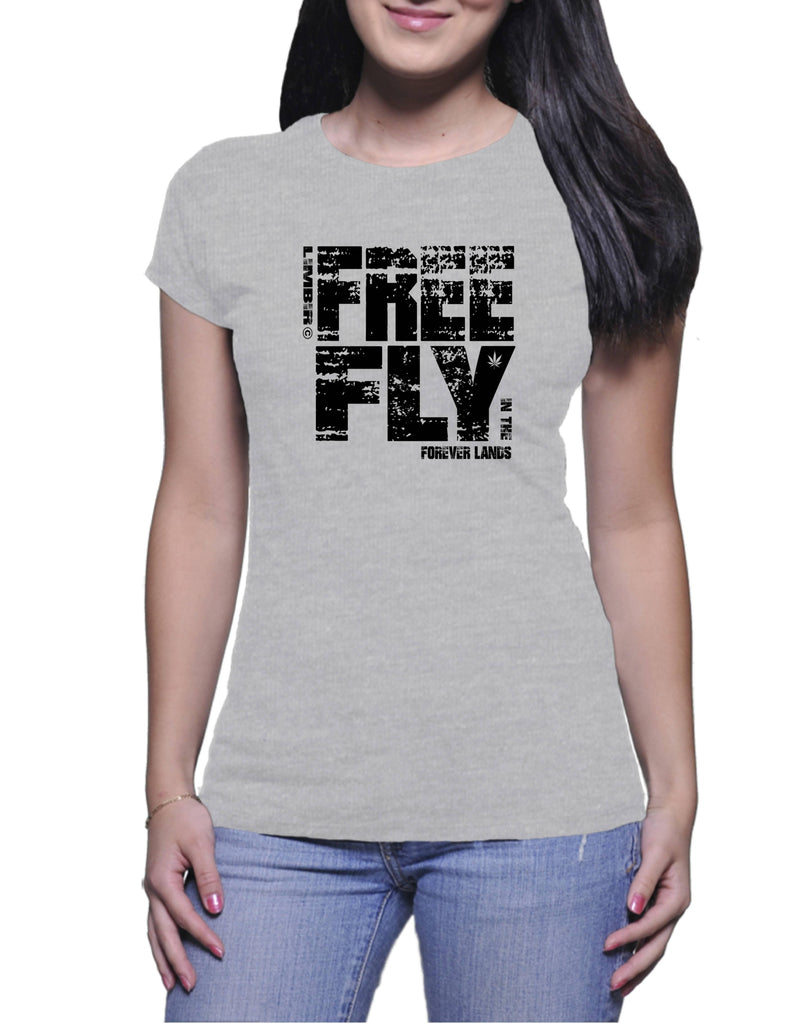 Free Fly In The Forever Lands - Ladies t-shirt (Limbir FlyWear)