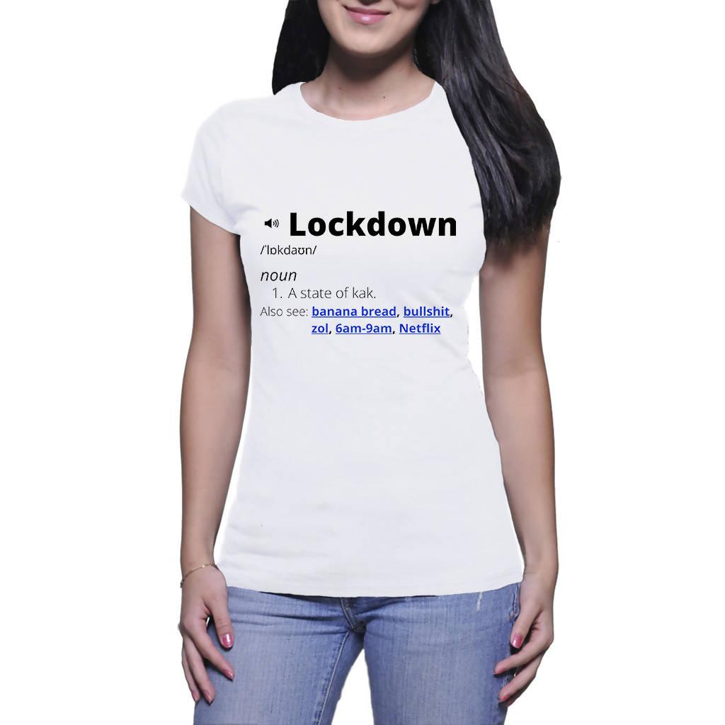 Lockdown Definition - Women's T-Shirt (TeeCo)