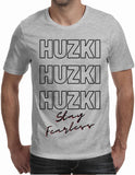 Stay Fearless Light Shirt A3 Front and Small (A4) Logo top back- Men's T-Shirt (Huzki Apparel)