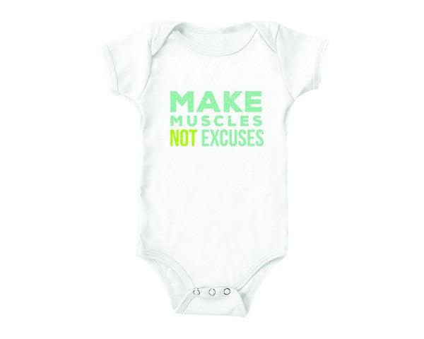 Make Muscles (baby onesies)