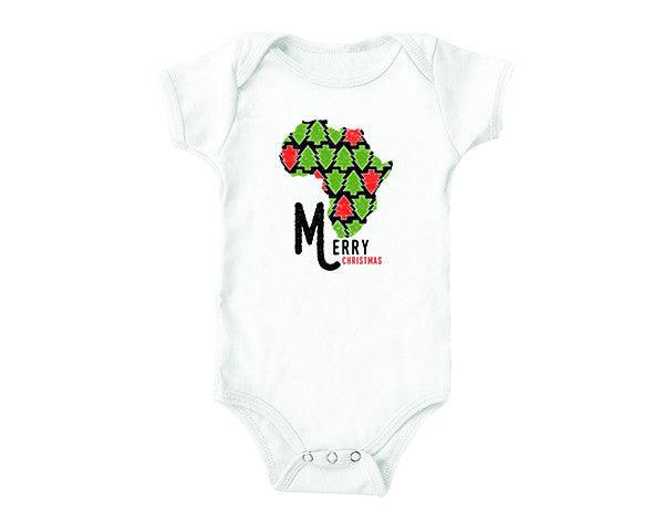 Merry Christmas Onesies | Merry Christmas Africa (baby onesies)