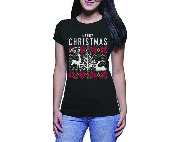 Merry Christmas Tshirts | Merry Christmas (Ladies)