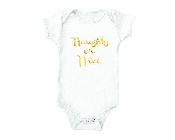 Naughty Christmas Onesie | Naughty or Nice (baby onesies)