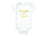 Naughty Christmas Onesie | Naughty or Nice (baby onesies)
