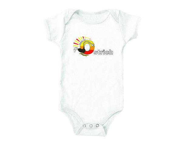 O is for Ostrich (baby onesies)