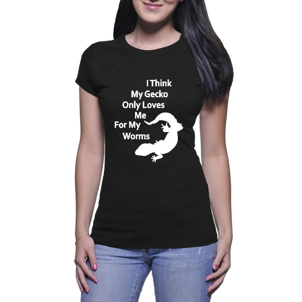 For My Worms White - Ladies T-Shirt (Gorgo Gecko Wear