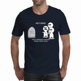 He's dead - dark colors - Men's T-shirts (Random'ish Visual Designs)