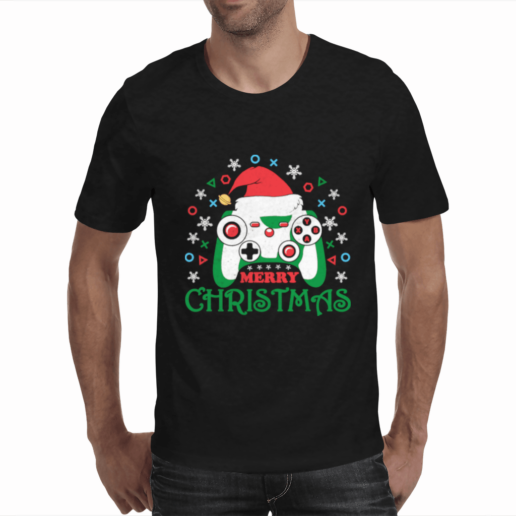 Merry Christmas from a Gamer - Men's T-Shirts (Shirt Shack)