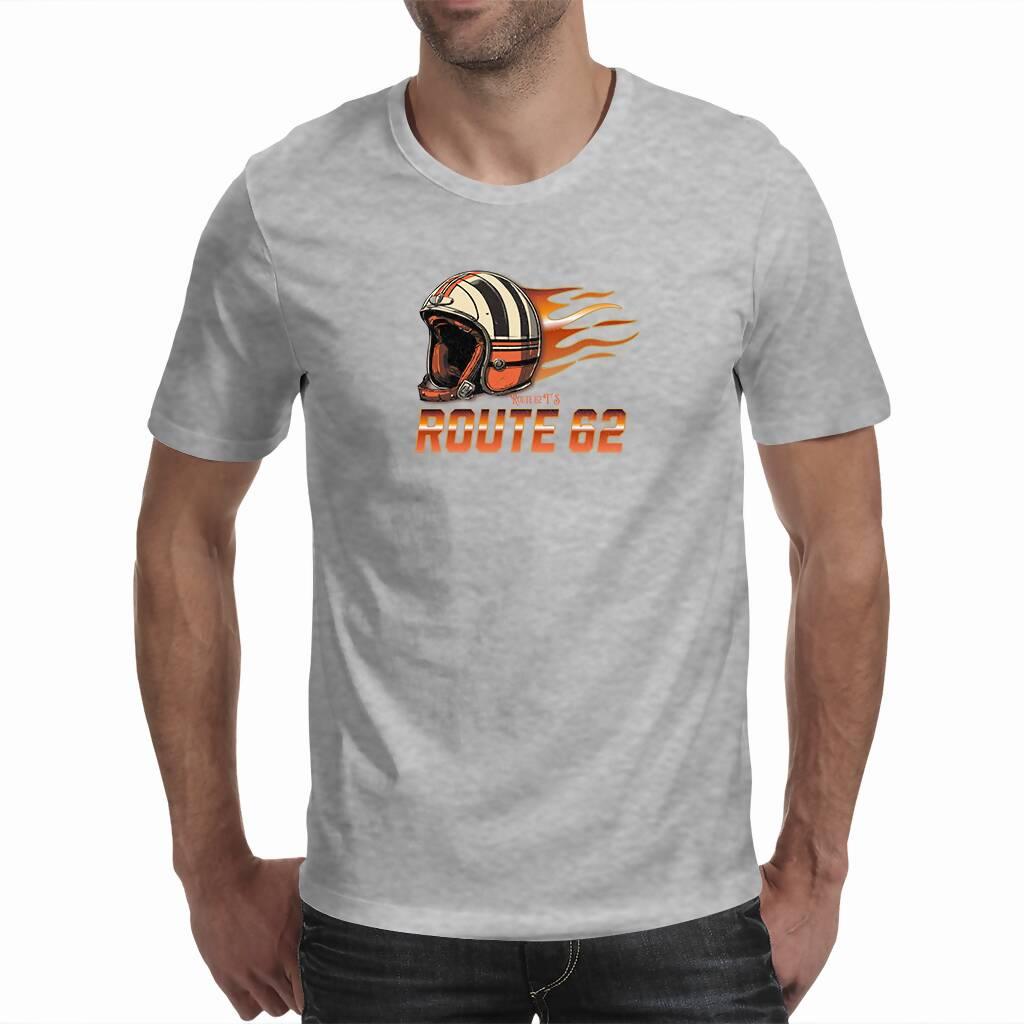 R62 Retro Biker's Helmet - Men's T - Shirt ( Route 62 T'S )