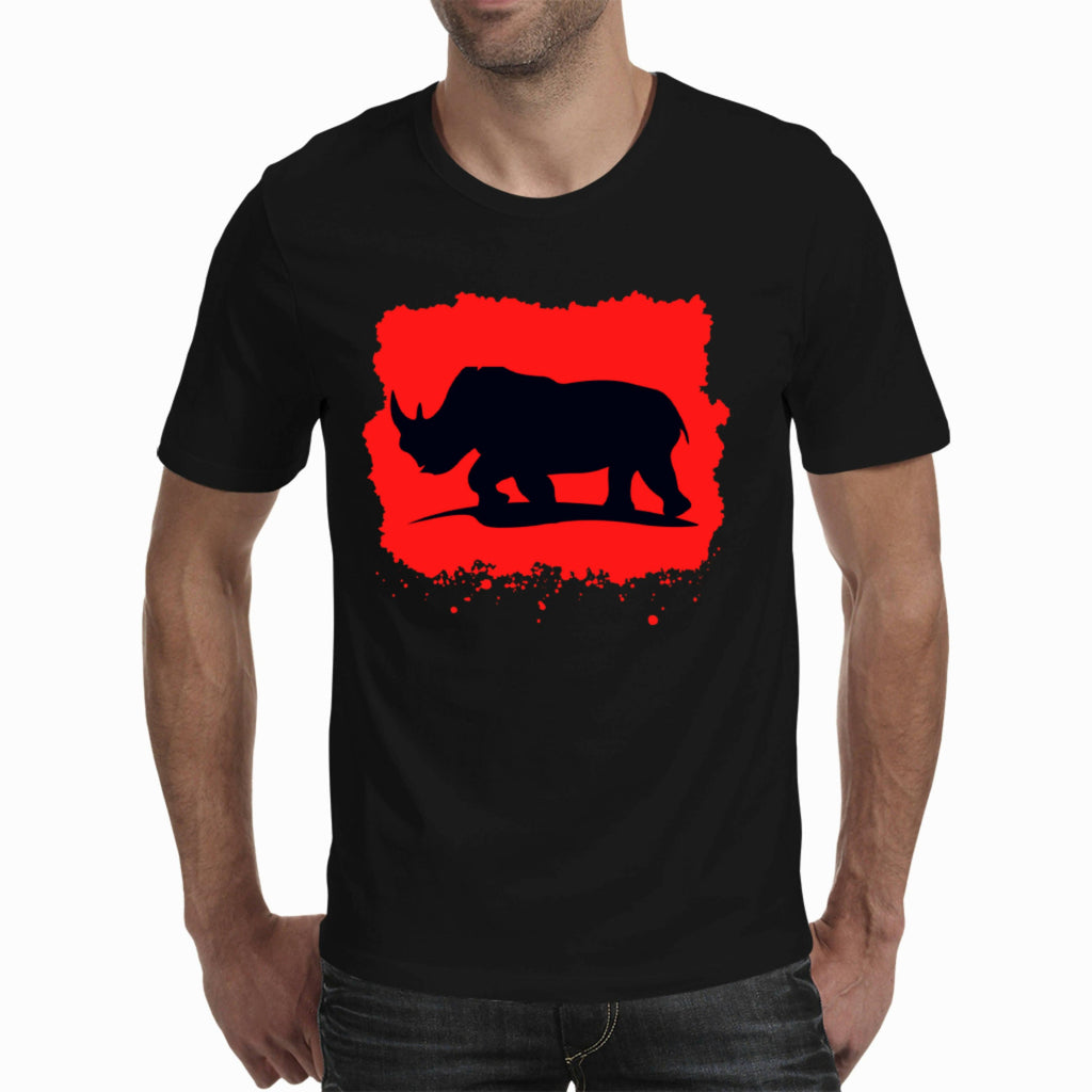 Red Rhino - Men's T-shirt (Clothes Minded Art)